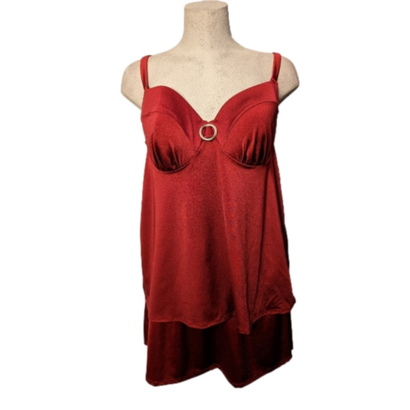 NWT Lane Bryant 3 piece Swim set, top 40C, swim skirt 16 & cover up - Picture 6 of 16